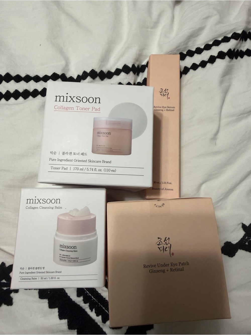 Beauty of Joseon Revive Eye + Mixsoon Collagen Skincare Bundle NEW
